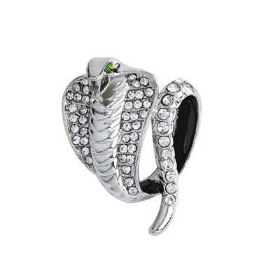 Modes sakausējums spārns čūska sakta Dzīvnieku rhinestones atloka piespraudes un piespraudes uzvalks krekls nozīmīte vintage rotaslietas sievietēm aksesuāri