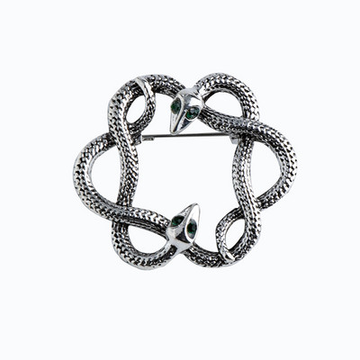 Modes sakausējums spārns čūska sakta Dzīvnieku rhinestones atloka piespraudes un piespraudes uzvalks krekls nozīmīte vintage rotaslietas sievietēm aksesuāri