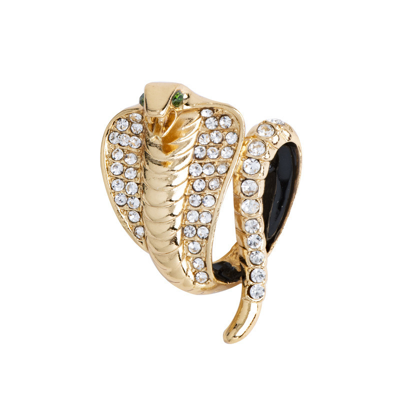 Modes sakausējums spārns čūska sakta Dzīvnieku rhinestones atloka piespraudes un piespraudes uzvalks krekls nozīmīte vintage rotaslietas sievietēm aksesuāri