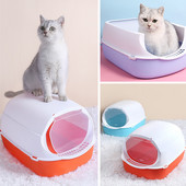 Noćna posuda za kućne ljubimce WC Protiv prskanja Kutija za mačji pijesak Ladica za mačke Mačke sa žlicom Clean Kitty House Plastična KUTIJA Potrepštine za mačke