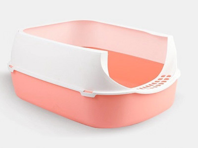 Noćna posuda za kućne ljubimce WC Protiv prskanja Kutija za mačji pijesak Ladica za mačke Mačke sa žlicom Clean Kitty House Plastična KUTIJA Potrepštine za mačke