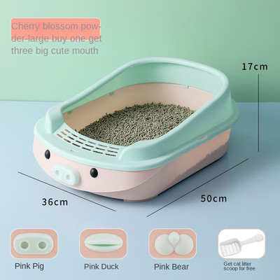 Velika kutija za mačji pijesak s gornjim ulazom, poluzatvorena oprema za WC sjedalicu za dresuru mačaka, pijesak za mačiće, mačji toalet, dezodorans, proizvodi za kućne ljubimce