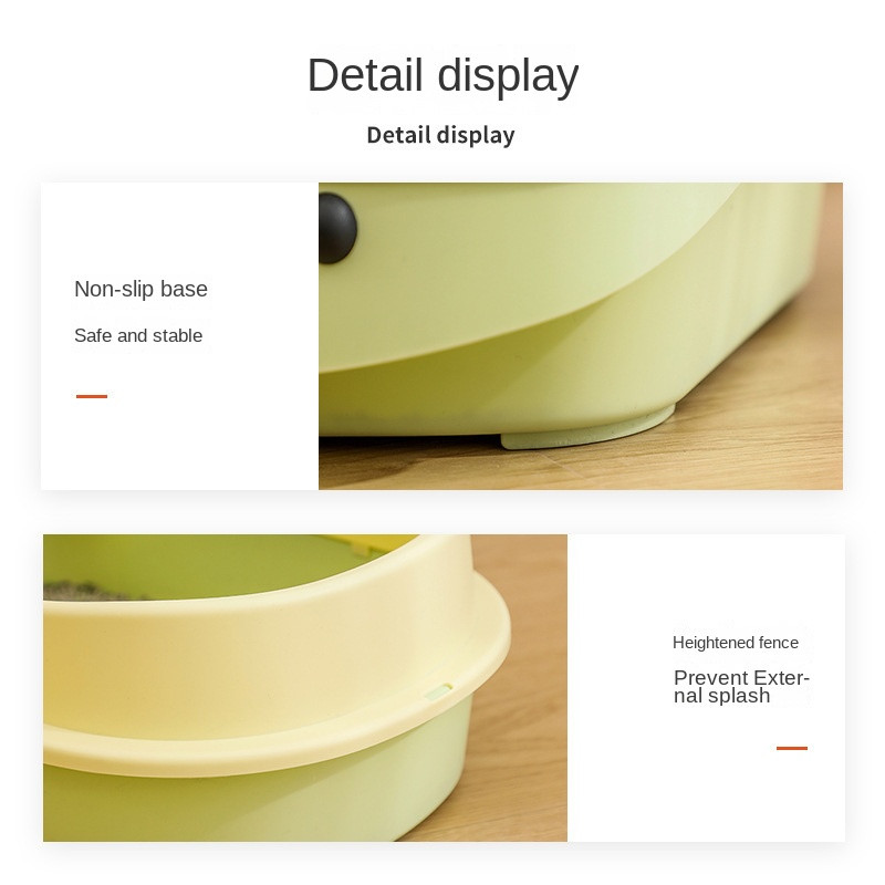 Velika kutija za mačji pijesak s gornjim ulazom, poluzatvorena oprema za WC sjedalicu za dresuru mačaka, pijesak za mačiće, mačji toalet, dezodorans, proizvodi za kućne ljubimce