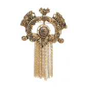 Novi vintage šuplji broševi s resicama za žene i muškarce Metalni korsaž Kaput Odijelo Bedž igle za revere Modni dodaci za nakit