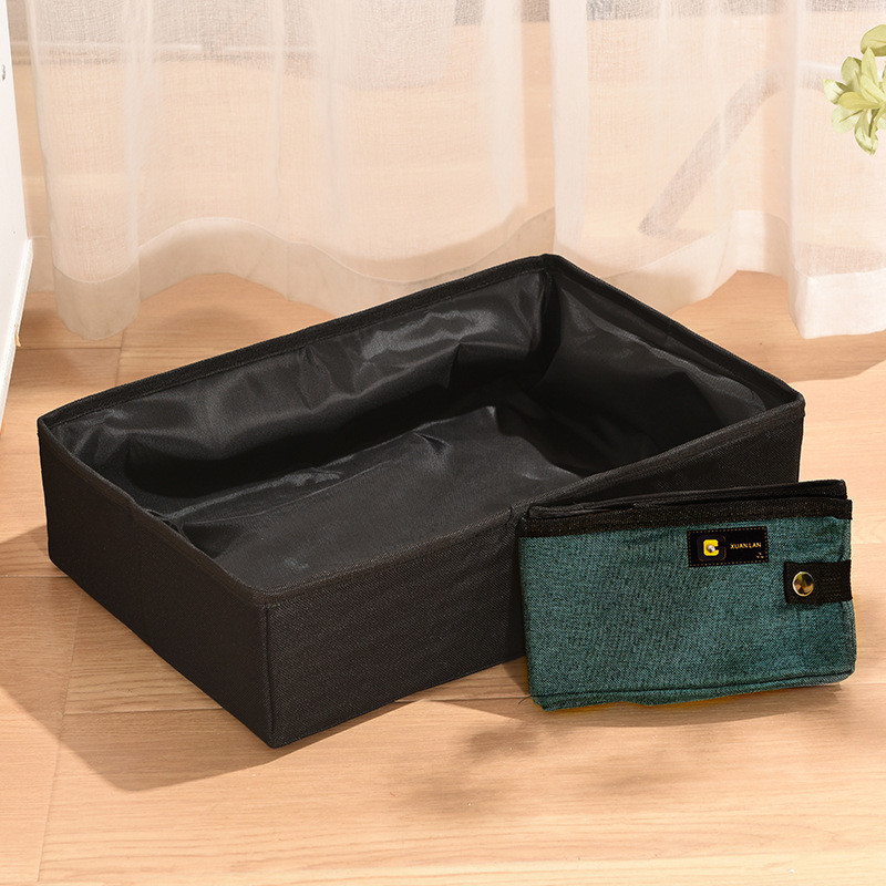 Kutija za mačke Sklopive noćne posude za mačke Prijenosna kutija za pijesak Namještaj za mačke Vodootporni WC umivaonik za mačke Poluzatvoreni umivaonik za WC za kućne ljubimce