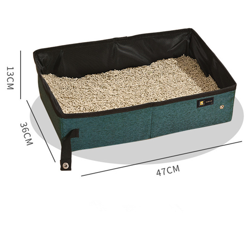 Kutija za mačke Sklopive noćne posude za mačke Prijenosna kutija za pijesak Namještaj za mačke Vodootporni WC umivaonik za mačke Poluzatvoreni umivaonik za WC za kućne ljubimce