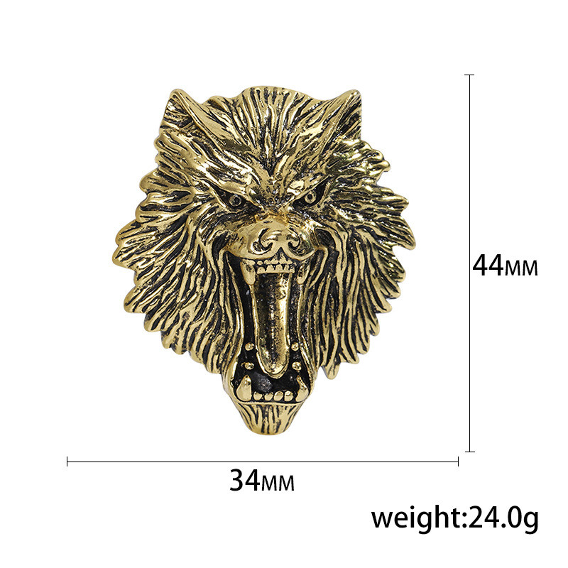 Novi modni broševi s lavovima, igle za ovratnike za muška odijela, visokokvalitetne legure, životinjske reverne igle, vintage dodaci za svatove