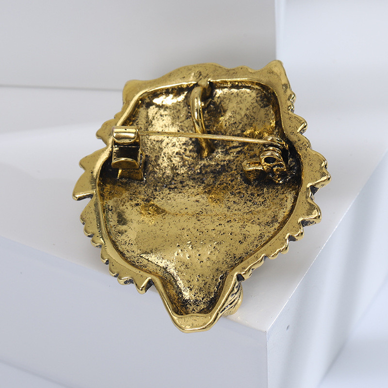 Novi modni broševi s lavovima, igle za ovratnike za muška odijela, visokokvalitetne legure, životinjske reverne igle, vintage dodaci za svatove