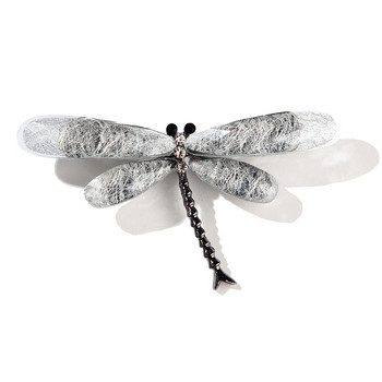 Καρφίτσες κορεατικής μόδας από ρητίνη Dragonfly για γυναίκες Κρυστάλλινα έντομα με καρφίτσα πέτο με vintage κοσμήματα αξεσουάρ ρούχων