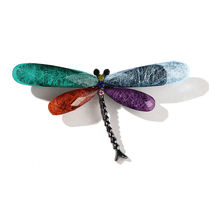 Korejas modes sveķu spāru saktas sievietēm Kristāla kukaiņu dzīvnieka atloka piespraudes nozīmīte vintage rotaslietas apģērbu aksesuāri