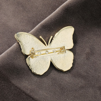 Νέες καρφίτσες καρφίτσας με σμάλτο πεταλούδα για γυναίκες Πολυτελές κοστούμι παλτό γιακά έντομο μεταλλικό κασκόλ Πόρπη αξεσουάρ μόδας κοσμήματα δώρα