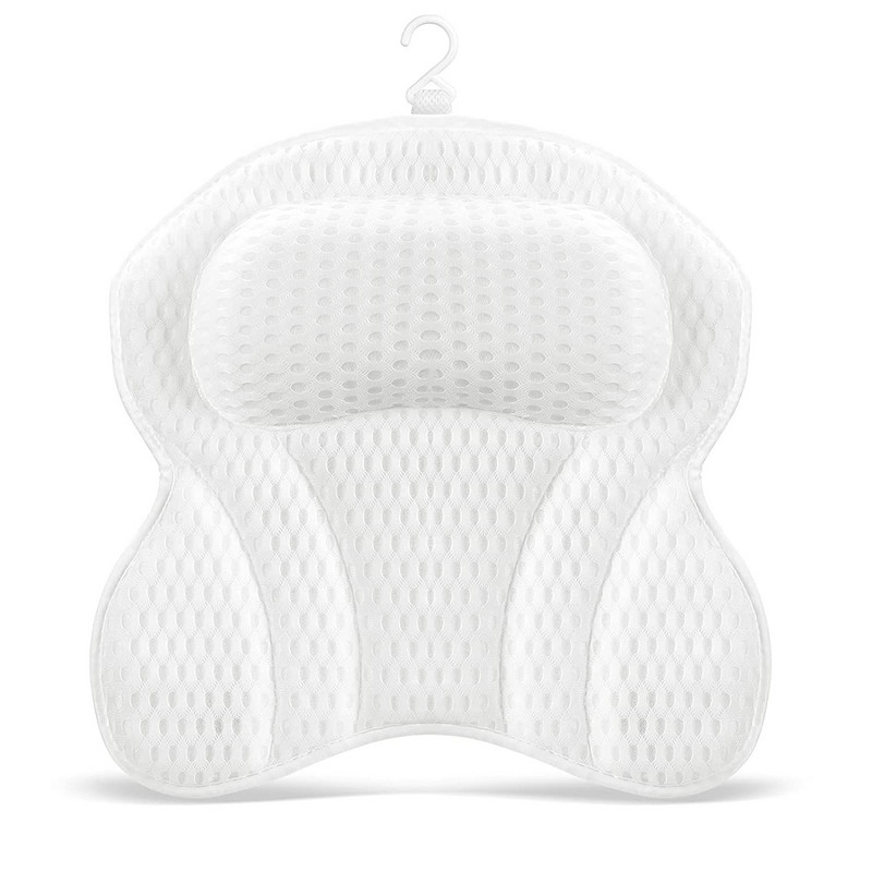 White Butterfly vannas spilvens elpojošs vannas istabas spilvenu aksesuāri mājas vannas istabas piederumiem ar piesūcekņiem