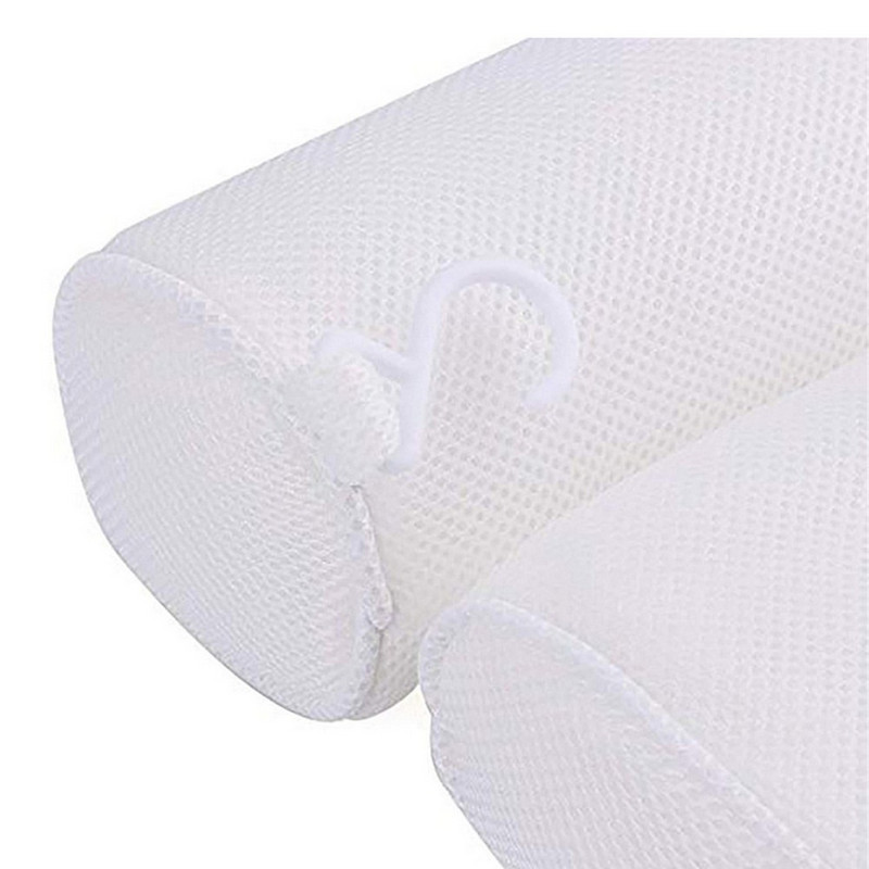 Vannas pretslīdēšanas spilvens vienkrāsains vannas istabas spilvens 3D siets ar PVC piesūcekni vannas spilvens