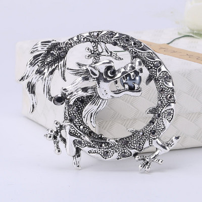 Nove vintage biserne zmajeve broševe igle metalne životinjske ogrlice rever igle i broševi značke nakit za žene muškarce dodaci