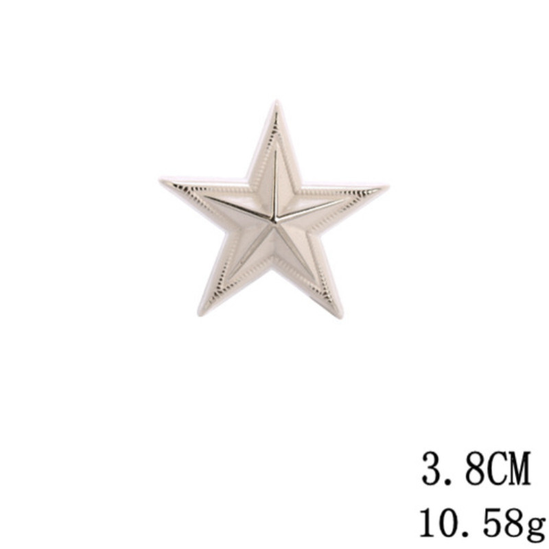 Jaunas modes sarkanās zvaigznes saktas metāla emaljas piespraudes krekls apkakles žetons Luksusas saktas sievietēm un vīriešiem Fiksēti apģērbu aksesuāri