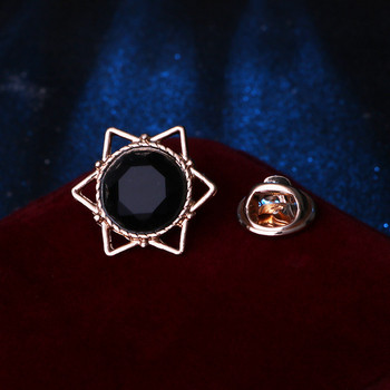Корейска модна метална мини звезда брошка игли за ревери кристали костюм яка риза бижута брошки за дамско облекло аксесоари
