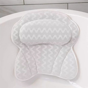 Μαξιλάρι μπάνιου Εργονομικό μαξιλάρι μπανιέρας για κεφαλή λαιμού Μαξιλάρι ώμου με πλέγμα για λαιμό και υποστήριξη πλάτης Προμήθειες μπάνιου σπιτιού