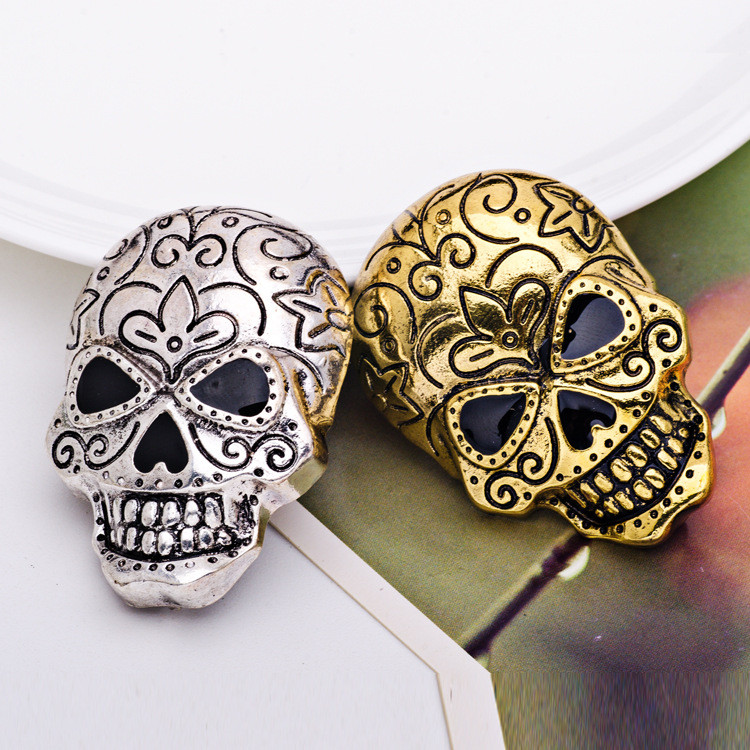 Vintage Grimace Punk izrezbareni broš Noć vještica Lubanja Rever Odijelo Bedž košulje Nakit Broševi za zabave za žene Muškarci Dodaci