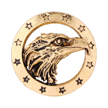 Винтидж животно орел брошка метална звезда значка игли за ревери и брошки за мъже костюм палто корсаж бижута аксесоари подаръци
