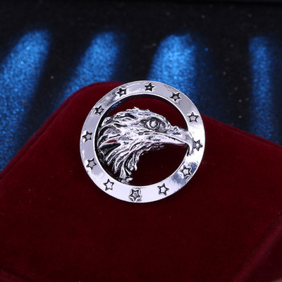 Vintage Animal Eagle piespraude Metāla Zvaigznes nozīmīte Atloks Piespraudes un Piespraudes vīriešiem Uzvalks Mētelis Korsāža Rotaslietas Aksesuāri Dāvanas