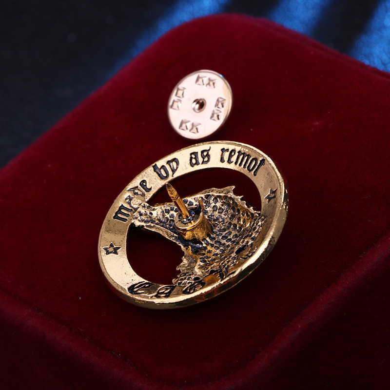 Vintage Animal Eagle piespraude Metāla Zvaigznes nozīmīte Atloks Piespraudes un Piespraudes vīriešiem Uzvalks Mētelis Korsāža Rotaslietas Aksesuāri Dāvanas
