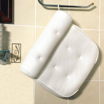 Πραγματικό αντιολισθητικό μαξιλάρι μπάνιου με βεντούζες Μπανιέρα Στήριγμα λαιμού πλάτης Προσκέφαλο Μαξιλάρι Παχύ μαξιλάρι Αξεσουάρ ζεστού μπάνιου Σπίτι