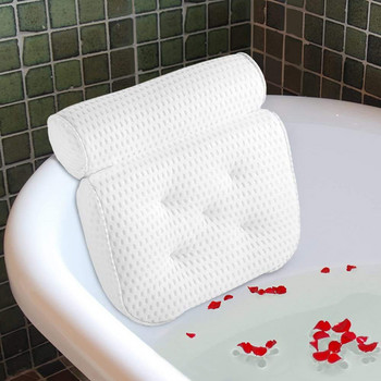 Възглавница за баня за вана Home Spa възглавница за жени Мъже с 4D въздушна мрежа, дишаща, помага за поддържане на главата, врата и гърба EIG88