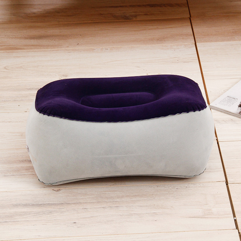 Pėdų atramos pagalvė Pripučiama pagalvėlė Aukšta pagalvė Plunksnojanti PVC pėdų pagalvė po rašomuoju stalu kelionėms lauke