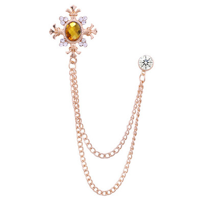 Korejas modes kristāla krusta pušķu ķēdes saktas sievietēm vīriešu uzvalku kreklu apkakles piespraudes un piespraudes Grezns rotaslietu aksesuāri