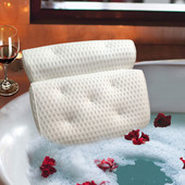 Jastuk za SPA kadu s vakuumskim čašicama za podršku za vrat i leđa Jastuk za naslon za glavu zadebljan za kućnu hidromasažnu kadu Kupaonski jastuk Dodaci