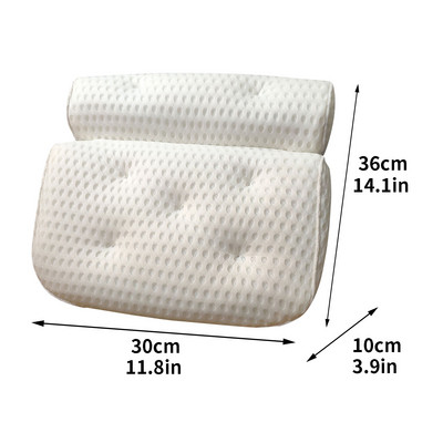 Jastuk za SPA kadu s vakuumskim čašicama za podršku za vrat i leđa Jastuk za naslon za glavu zadebljan za kućnu hidromasažnu kadu Kupaonski jastuk Dodaci