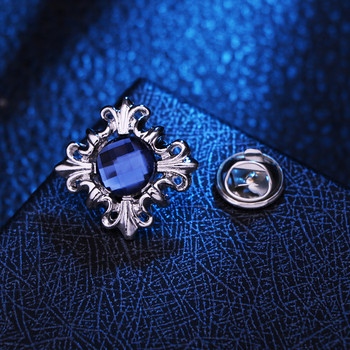 Корейски Corss Кристална перлена брошка Метални кристали Корсаж Игли за яка на риза Модни брошки за жени Мъжки аксесоари 1 БР.