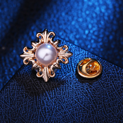 Korejas korsa kristāla pērļu sakta Metāla Rhinestones Korsage Krekls Apkakles Piespraudes Modes Piespraudes sievietēm Vīriešu Aksesuāri 1 gab.