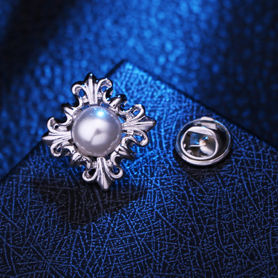 Korejas korsa kristāla pērļu sakta Metāla Rhinestones Korsage Krekls Apkakles Piespraudes Modes Piespraudes sievietēm Vīriešu Aksesuāri 1 gab.