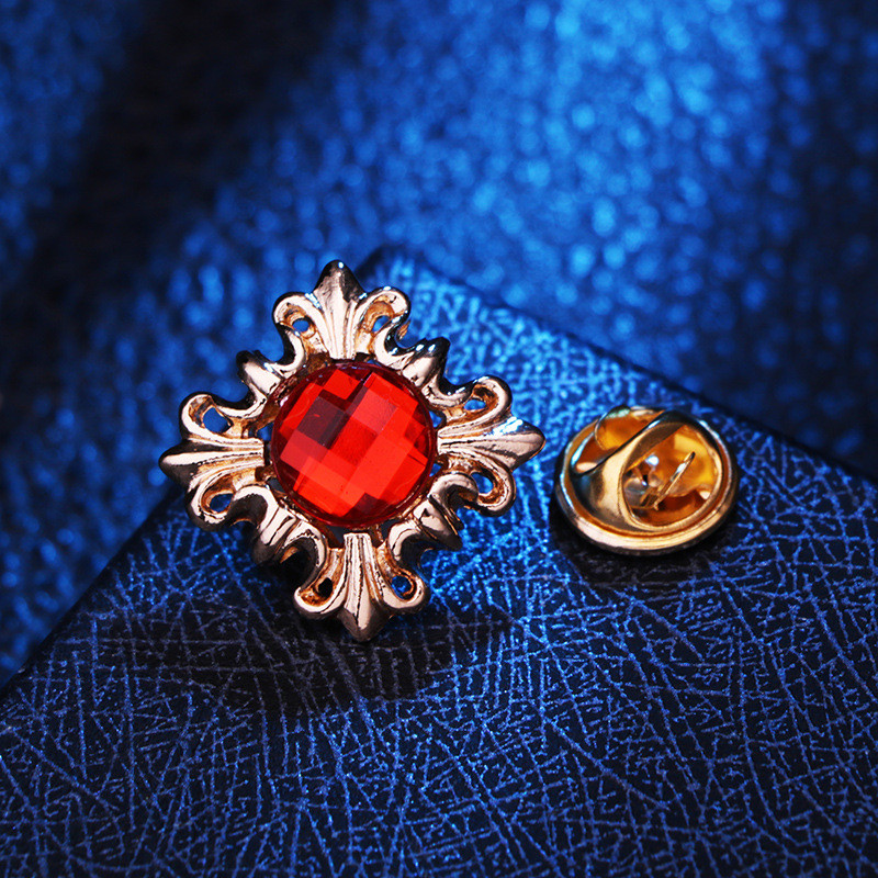 Korejas korsa kristāla pērļu sakta Metāla Rhinestones Korsage Krekls Apkakles Piespraudes Modes Piespraudes sievietēm Vīriešu Aksesuāri 1 gab.