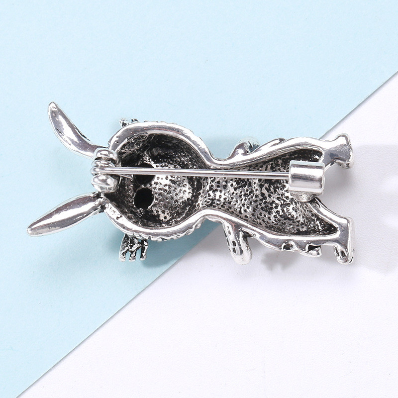 Slatki zec Broš za revere Metalni kristal Životinjski bedž Odijelo Kardigan Korzažni broševi za muškarce i žene Dodaci