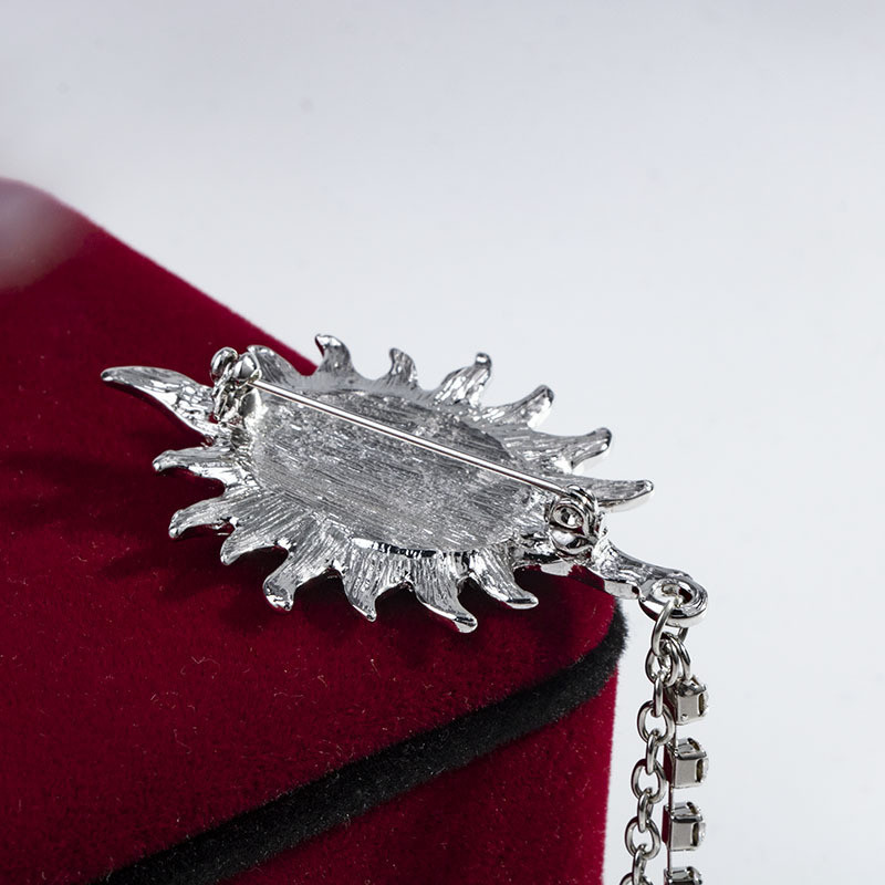 Novi starinski lanac s resicama, broš igla, metalni kristalni broševi, odijelo, ovratnik košulje, značka, korzaž, igle za revere za muškarce, nakit, darovi