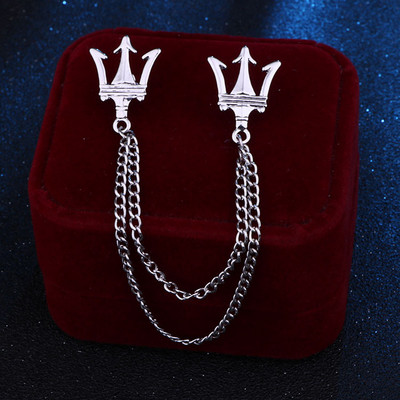 Korejska metalna kruna, broš, igla, nakit, luksuzni lanac s resicama, košulja s reverima, malo odijelo, značka, ovratnik košulje, dodaci, darovi za muškarce