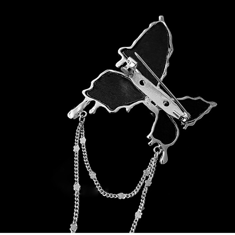 Modes kristāla tauriņu saktas sievietēm Pušķu ķēdes atloka piespraudes Uzvalks Žetons Ballīte Kāzu Apģērbi Aksesuāri Rotaslietas Dāvanas