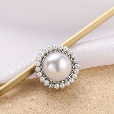 Vrhunski kristalni broševi s magnetima u obliku cvijeta, biserni magnet, siguran hidžab bez rupa, ovratnik košulje, luksuzni nakit, darovi za žene