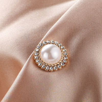 Vrhunski kristalni broševi s magnetima u obliku cvijeta, biserni magnet, siguran hidžab bez rupa, ovratnik košulje, luksuzni nakit, darovi za žene