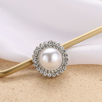 Vrhunski kristalni broševi s magnetima u obliku cvijeta, biserni magnet, siguran hidžab bez rupa, ovratnik košulje, luksuzni nakit, darovi za žene