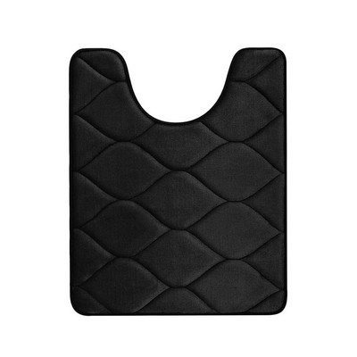 Olanly Kupaonski tepih u obliku slova U Mekana upijajuća memorijska pjena Podni tepih Debeli koraljni baršunasti jastučić za noge Neklizajuća dekoracija WC prostirke za kupaonicu