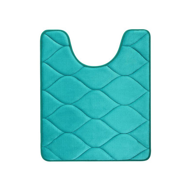 Olanly Kupaonski tepih u obliku slova U Mekana upijajuća memorijska pjena Podni tepih Debeli koraljni baršunasti jastučić za noge Neklizajuća dekoracija WC prostirke za kupaonicu