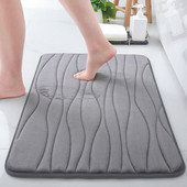 Olanly Memory Foam vannas istabas paklājs, neslīdošs vannas paklājiņš, absorbējošs mājas grīdas dekors Mīksts, mājīgs samta dušas paklājs kāju paklājs