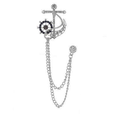 Korejsko sidro, kamenčići, kristalni broš, britanski stil, lanac s resicama, igle za revere, igle za muška odijela, luksuzni nakit, dodaci