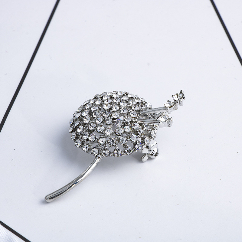 Novi korejski metalni broš s maslačkom, vještački dijamant, cvijet s reverom, modno muško odijelo, košulja, broševi za ženske dodatke, poklon