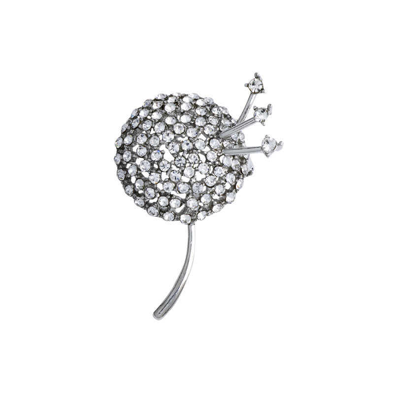 Novi korejski metalni broš s maslačkom, vještački dijamant, cvijet s reverom, modno muško odijelo, košulja, broševi za ženske dodatke, poklon