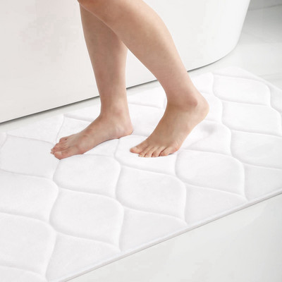 Olanly upijajuća kupaonska prostirka Debeli neklizajući tepih za tuširanje Podne podloge koje se mogu prati u stroju Dekoracija doma Meka prostirka za kupanje od memorijske pjene