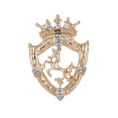 i-Remiel Novi vintage mali krunski broš s krunom od kamenčića za muško odijelo Corsage Konjska igla za rever Značka Odjeća i dodaci